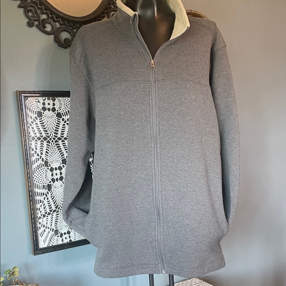 Columbia Gray Zip Up Sweater